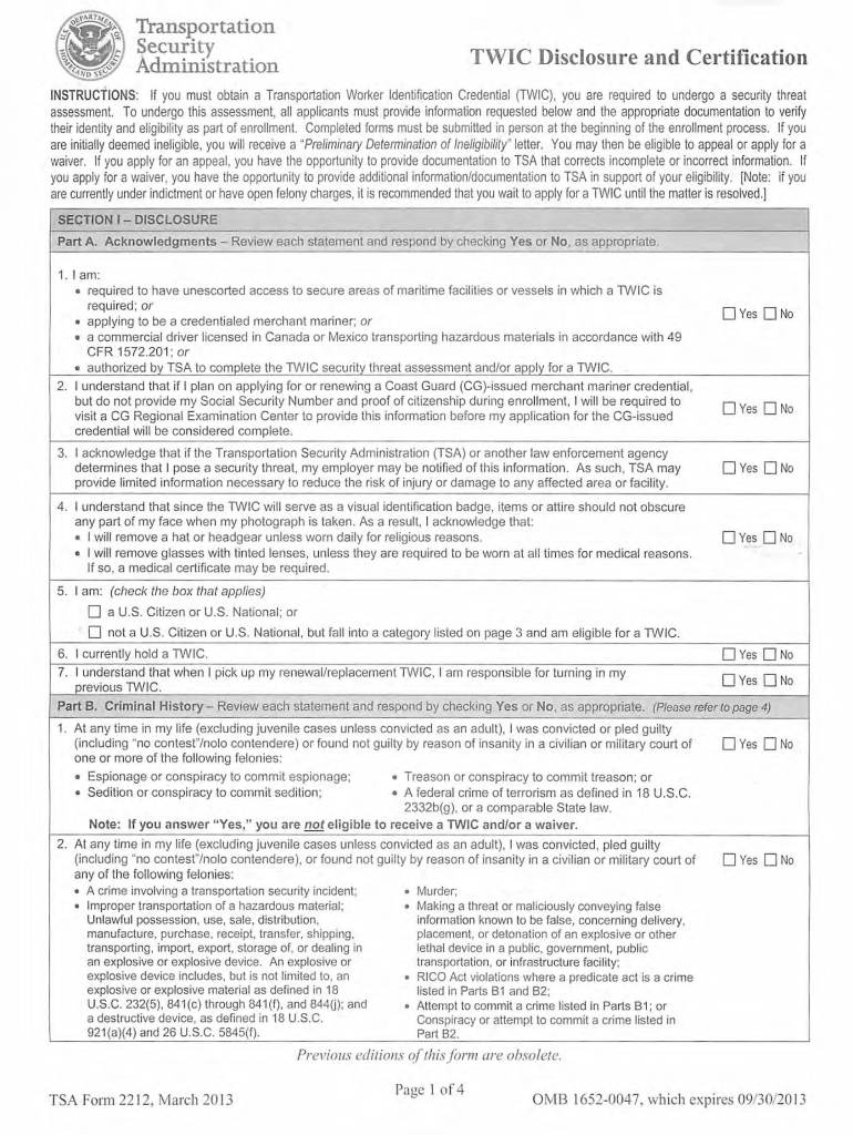 Printable Twic Card Application Printable Application