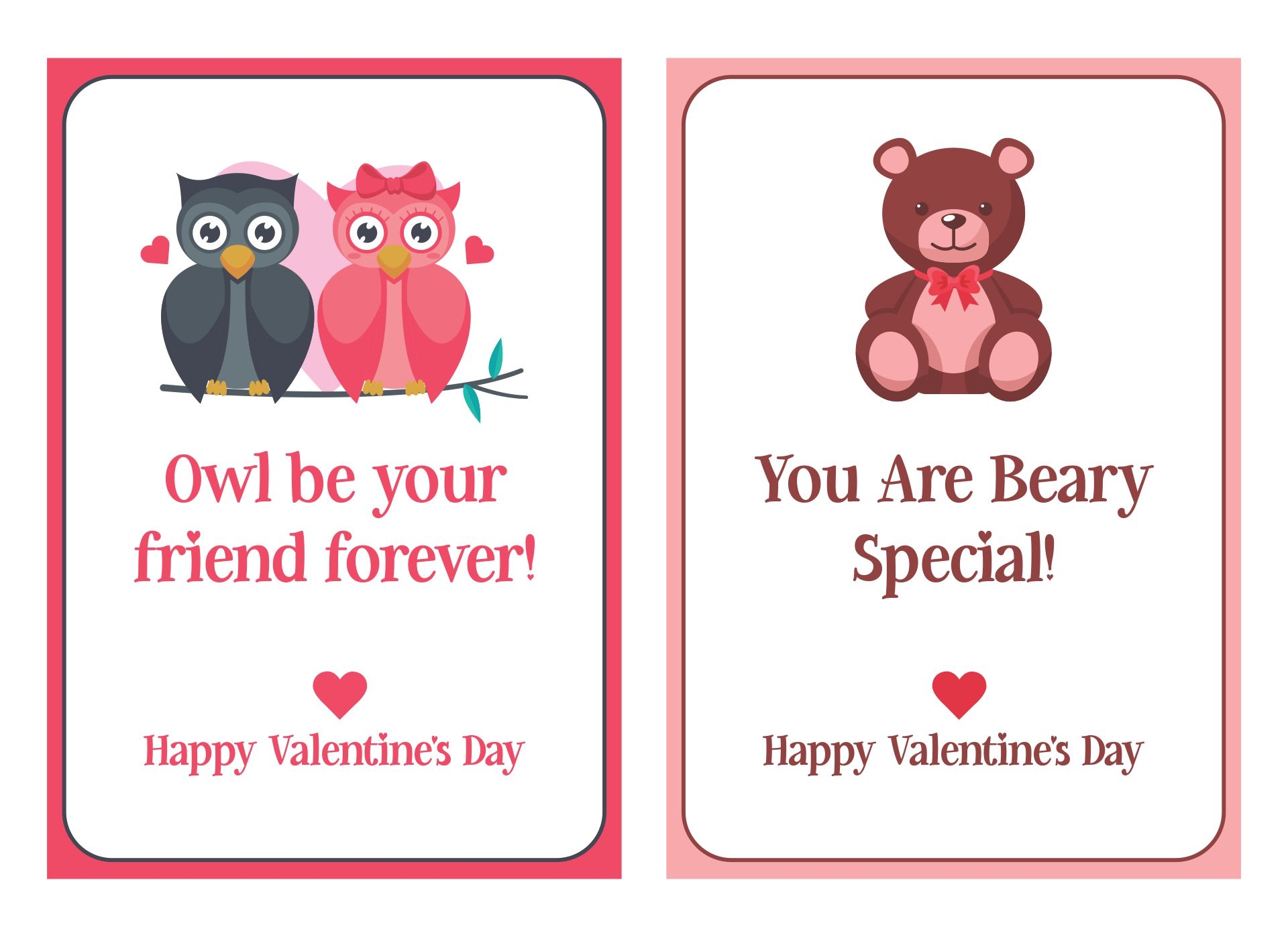 Printable Valentine 39 s Cards For Friends