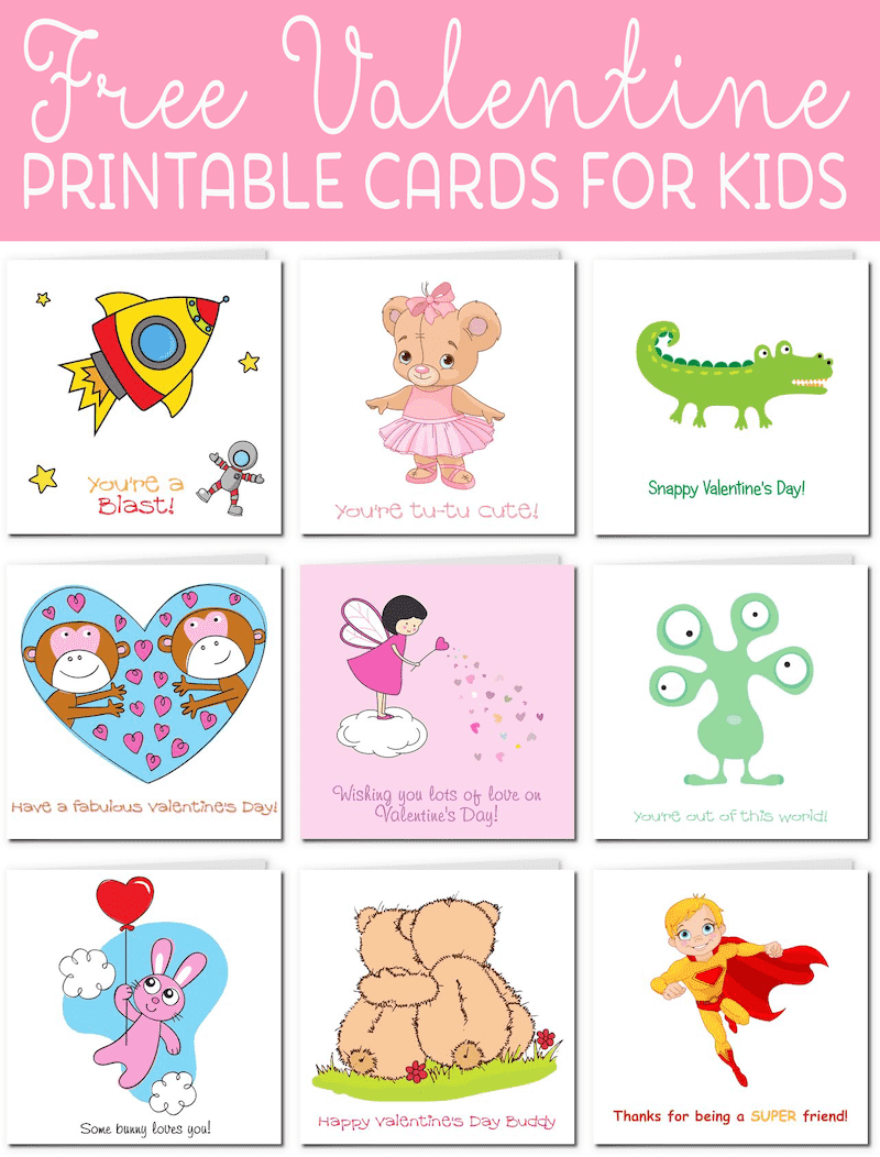 printable small valentine cards
