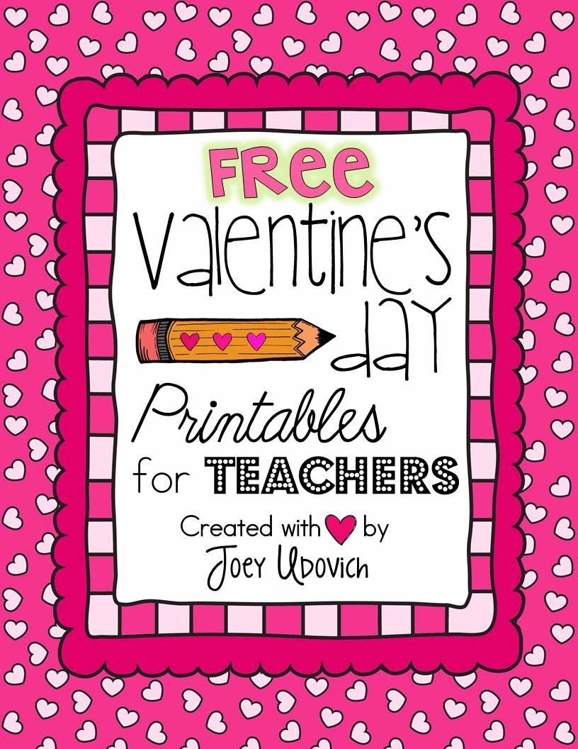 Printable Valentine Cards For Teachers