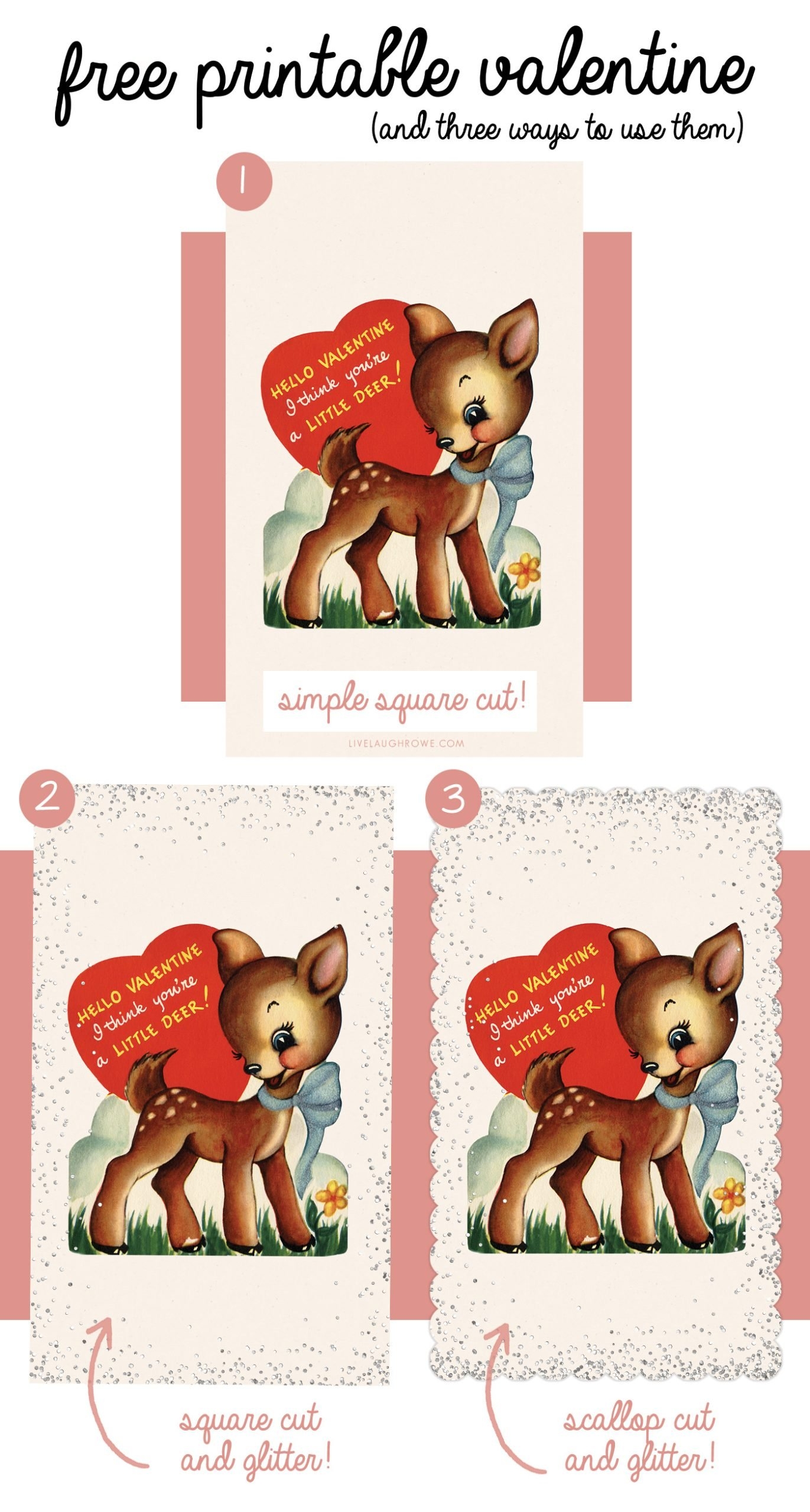 Printable Vintage Valentines Cards Live Laugh Rowe