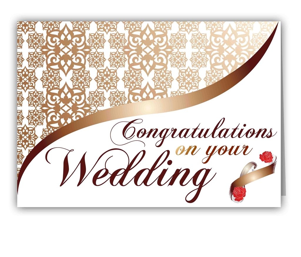 printable wedding congratulations card