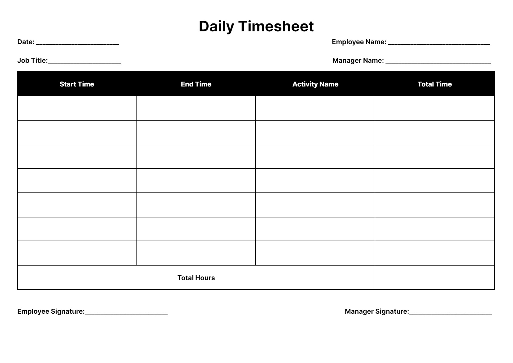 printable time cards weekly
