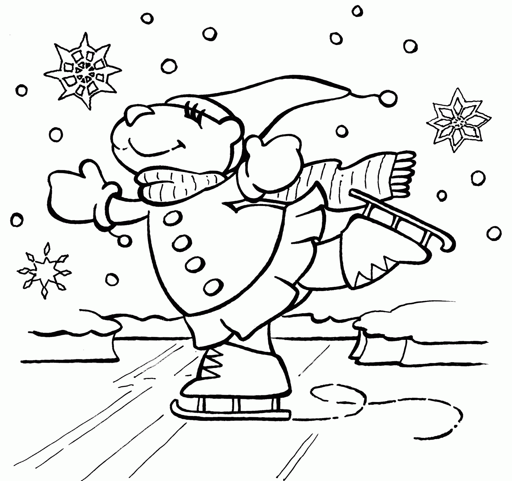 free coloring pages winter