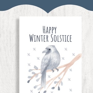 Printable Winter Solstice Cards Yule Cards Instant Download Winter 