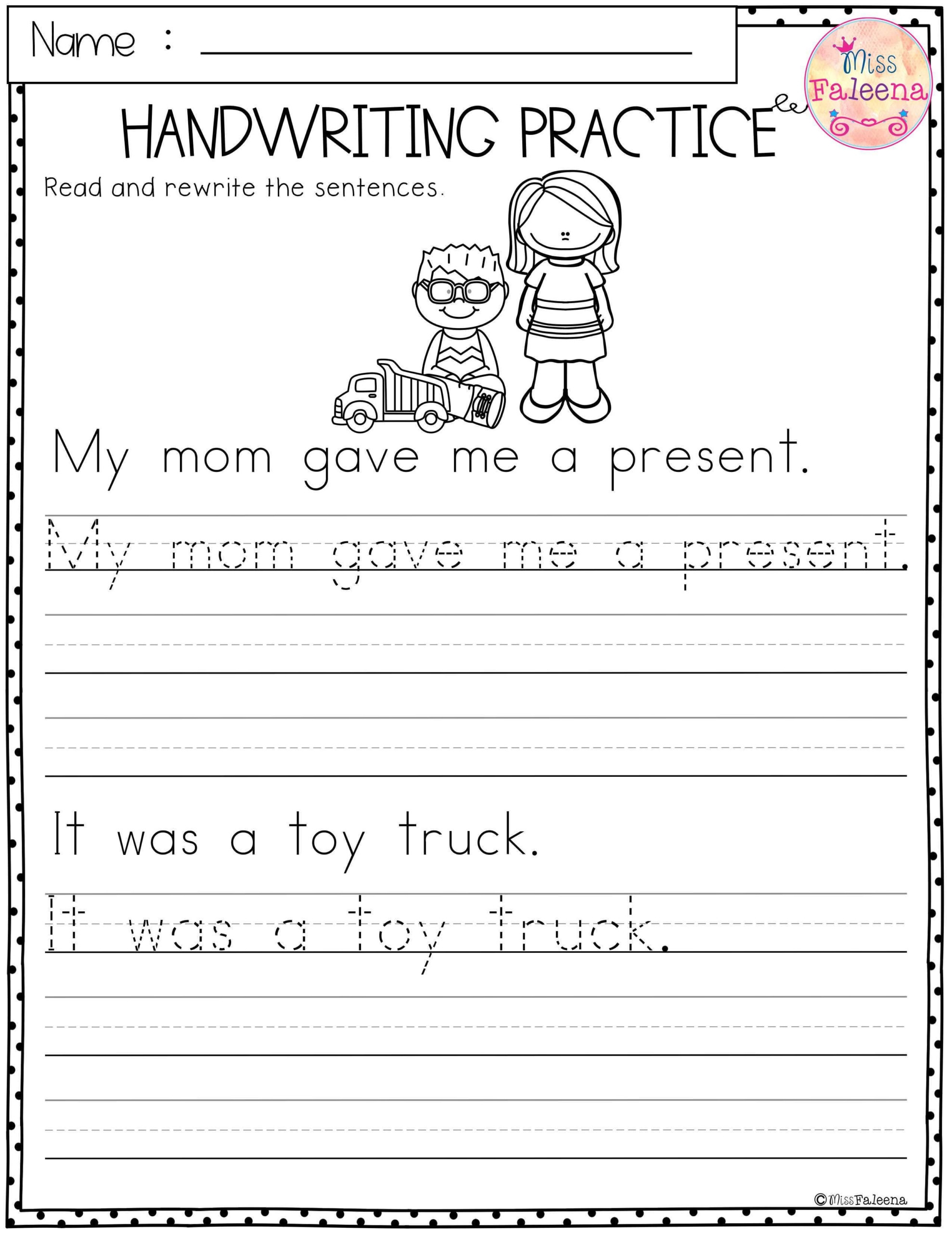 handwriting writing worksheets