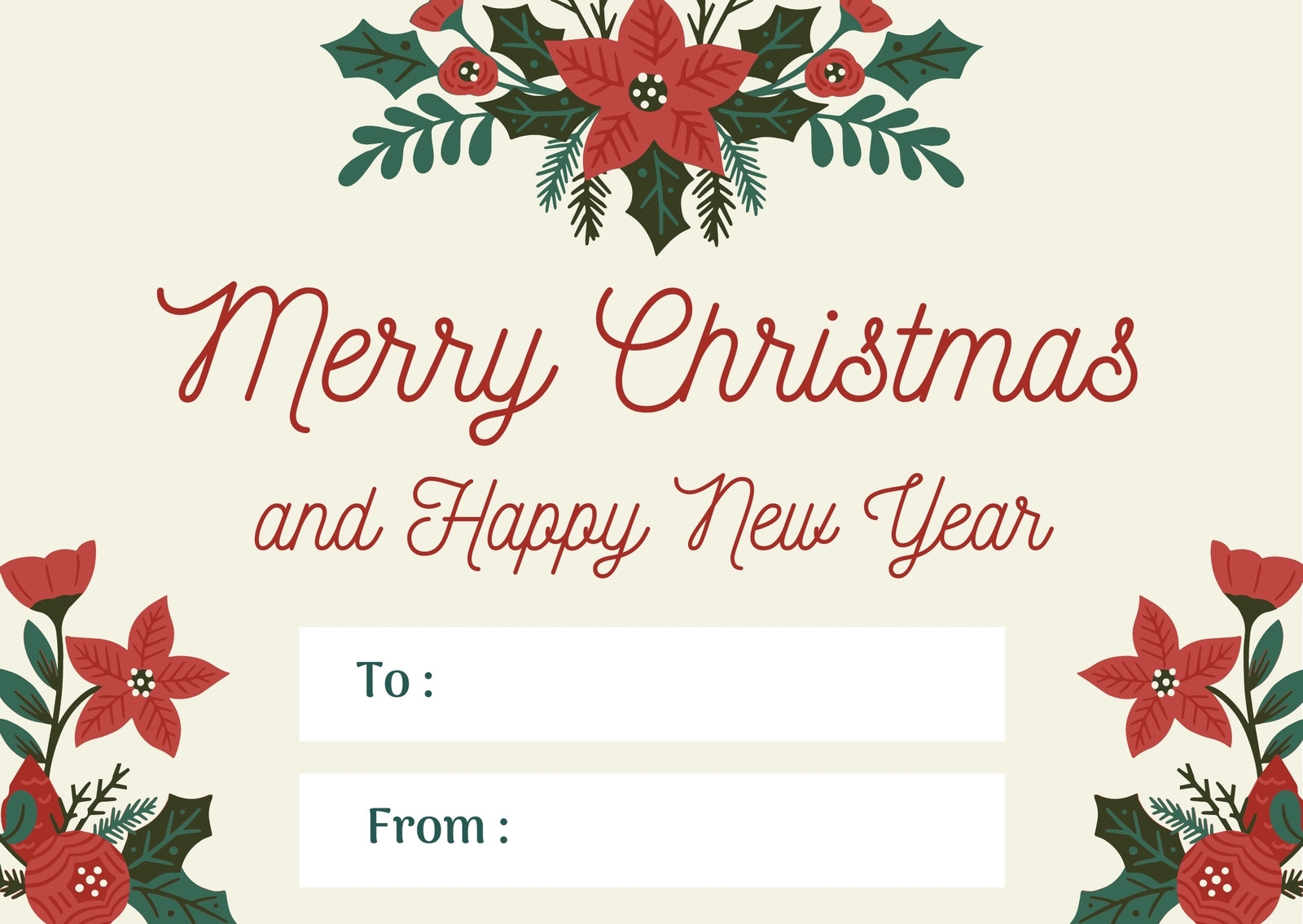 Printable Xmas Card Template Cards Info