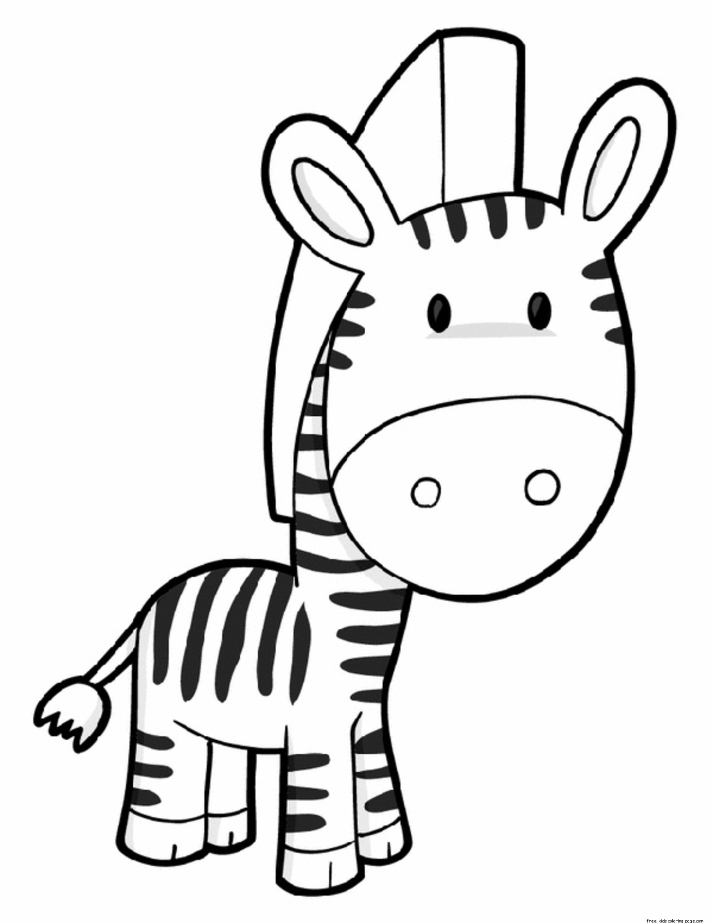 free printable coloring pages zebra