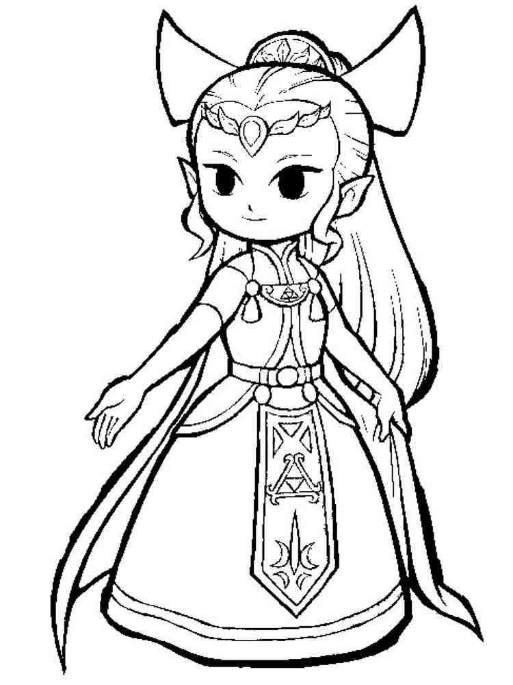 printable coloring pages zelda