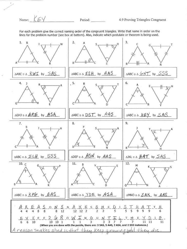 Proving Triangles Congruent PDF PDF Worksheets Library