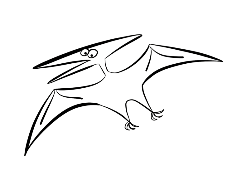 Pterodactyl Coloring Page Coloring Home
