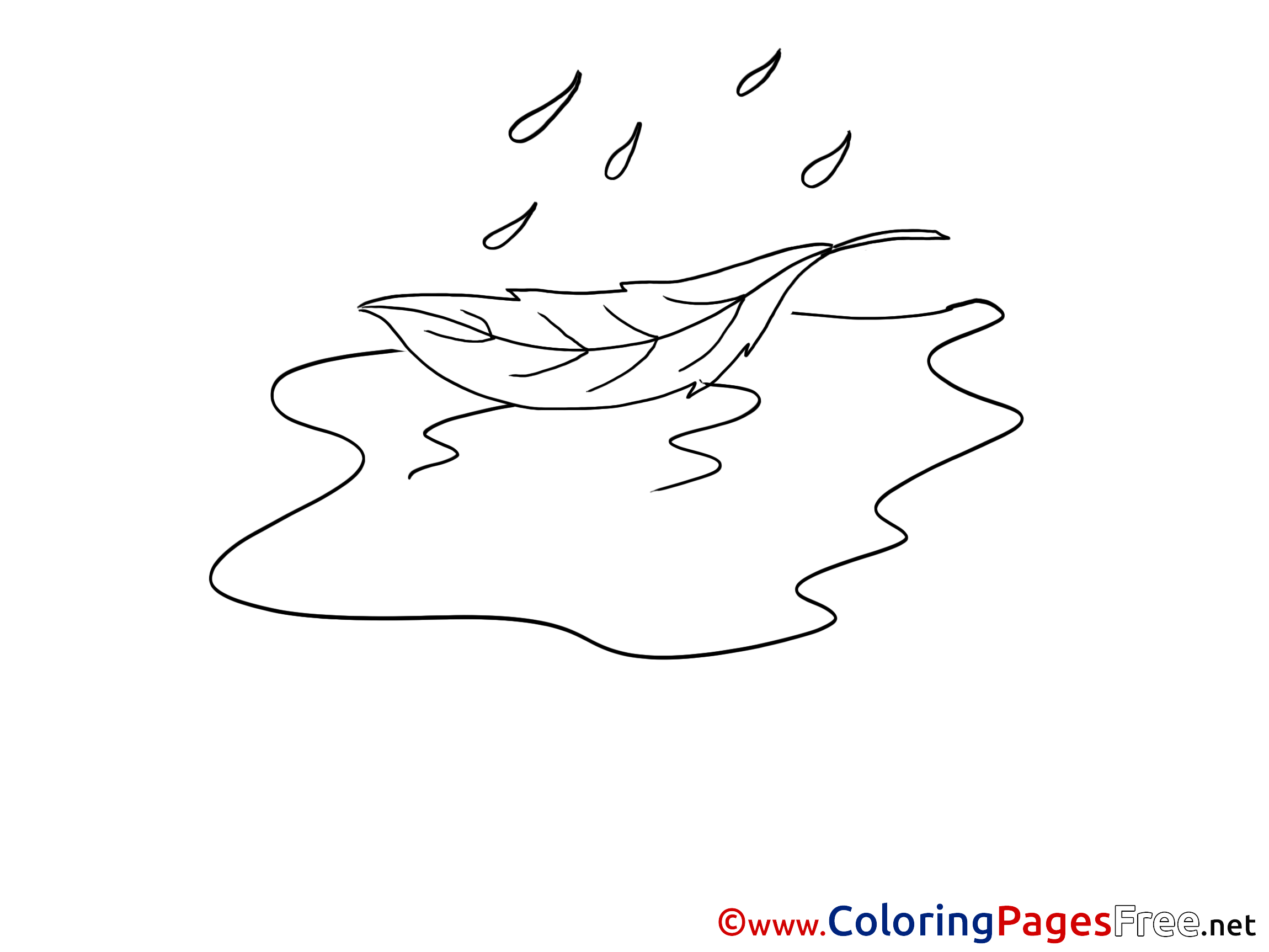 Puddle For Free Coloring Pages Download
