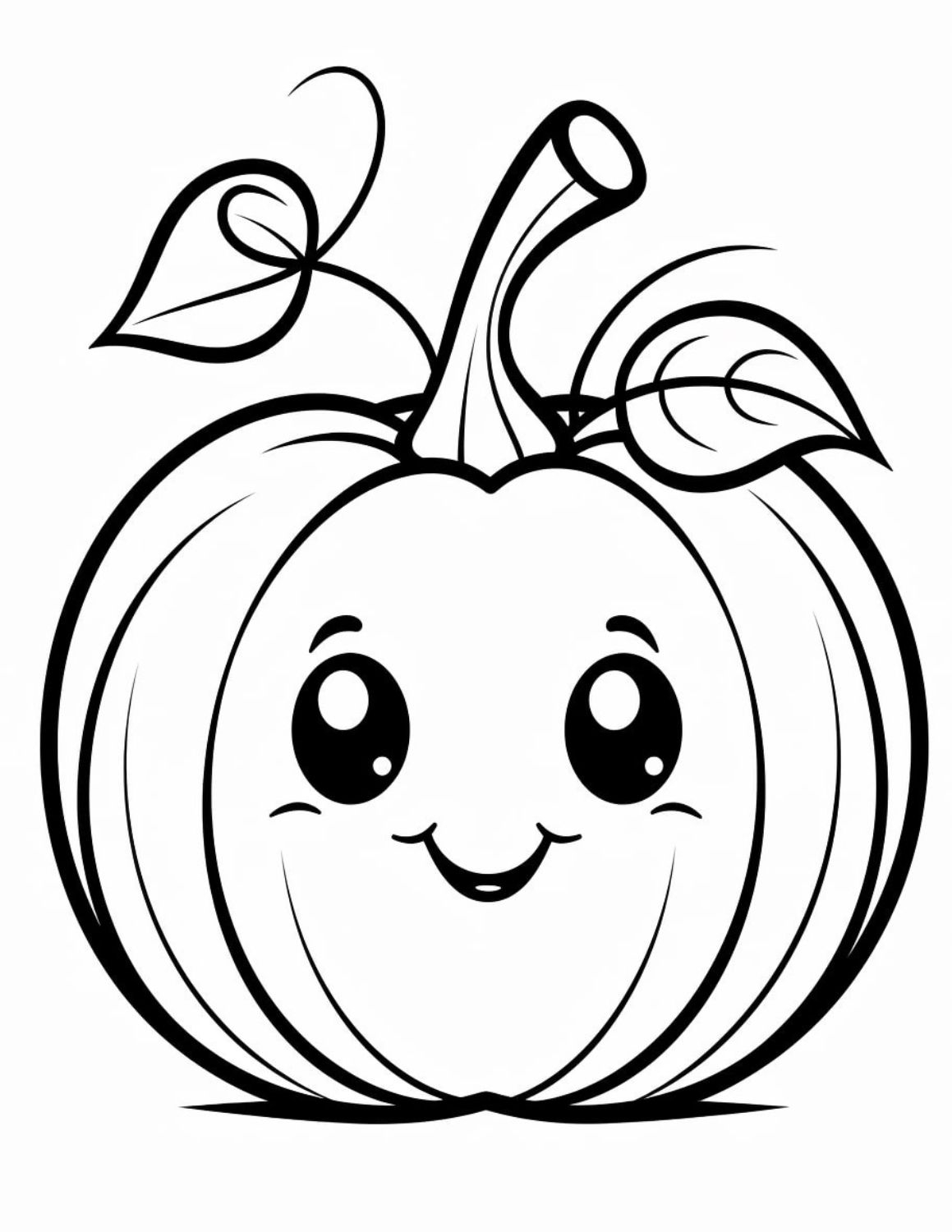 Coloring Page Of A Pumpkin