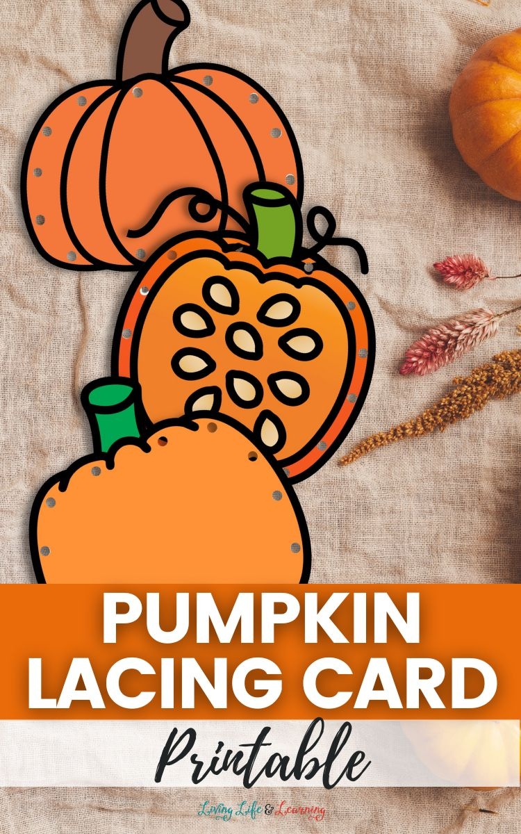 Pumpkin Lacing Card Printable