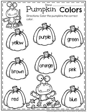 Pumpkin Preschool Activities Planning Playtime Worksheets Library