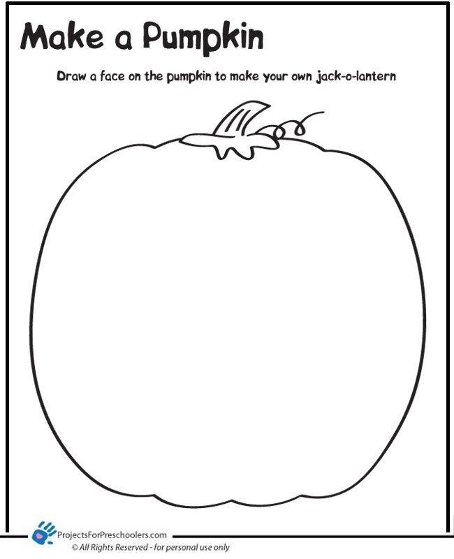 Pumpkin Worksheets For Preschool