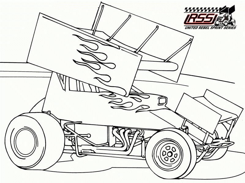 Race Car Color Pages Coloring Home