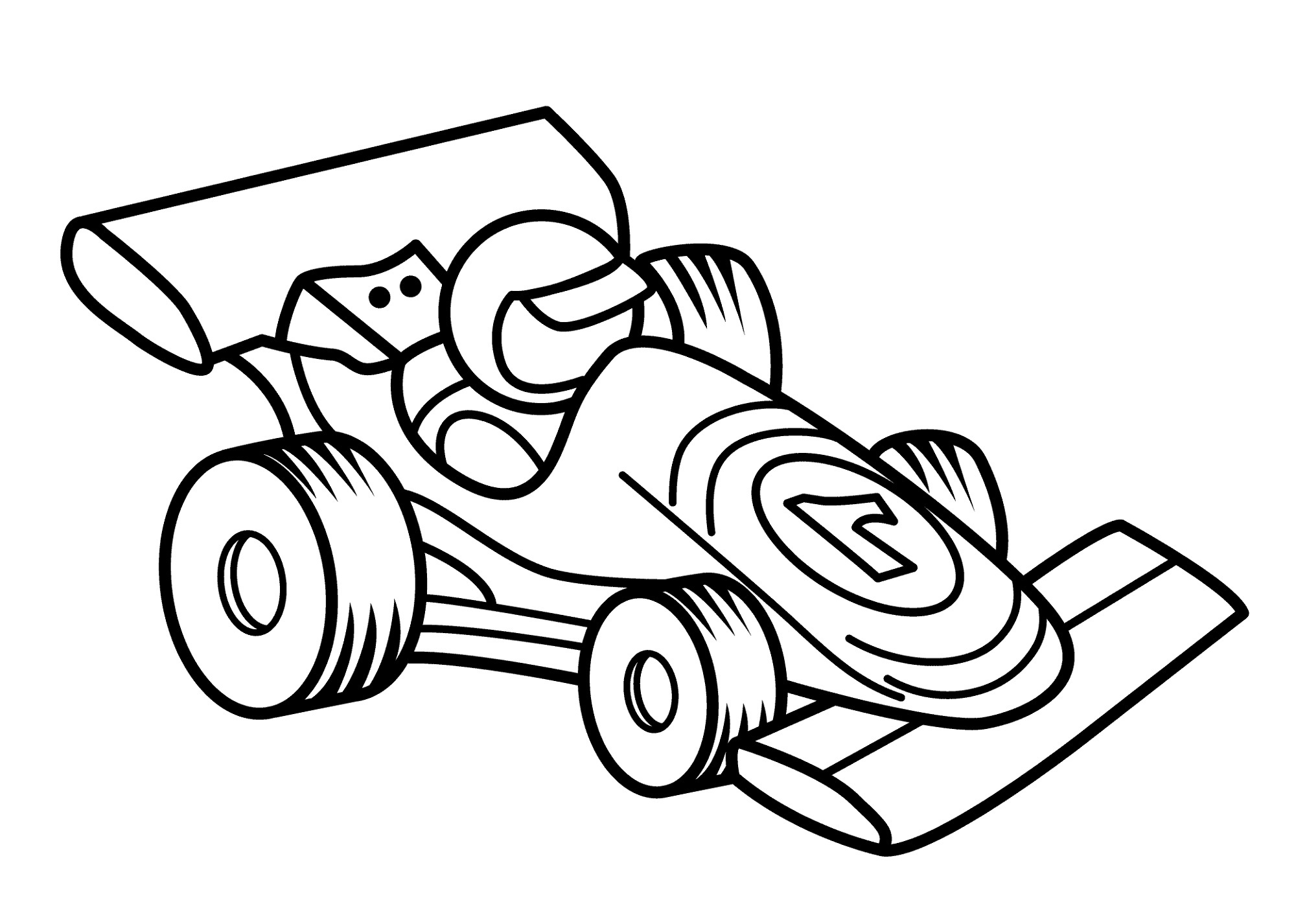 Race Car Color Pages For Kids Archives 101 Activity