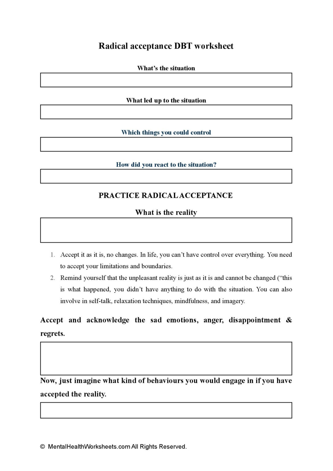 radical acceptance dbt worksheet