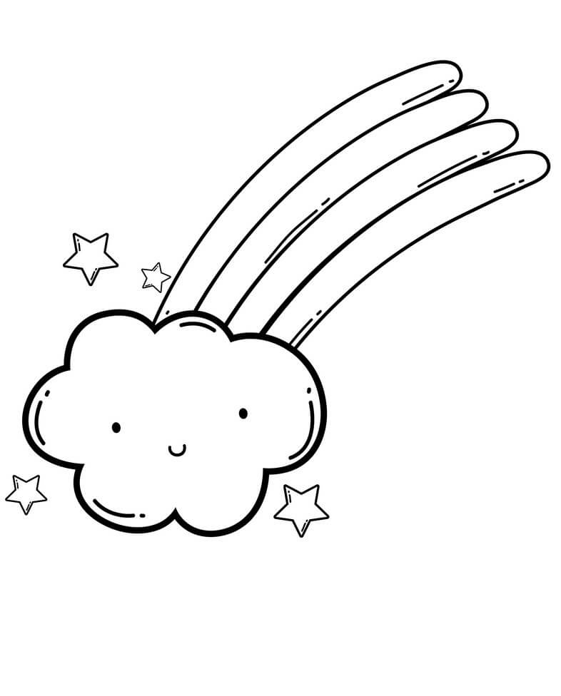 Rainbow Cloud Coloring Page Free Printable Coloring Pages For Kids