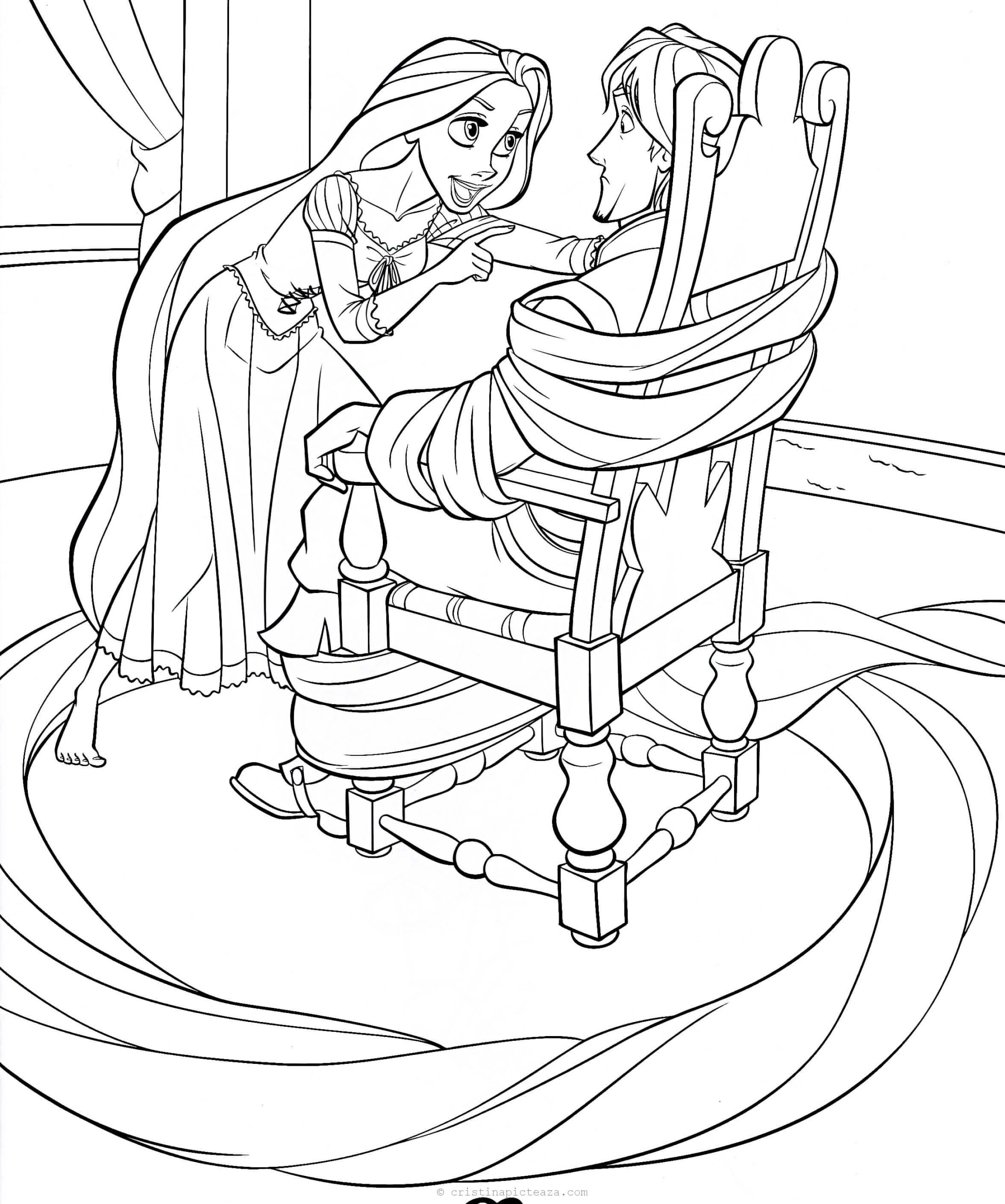 Rapunzel Tangled Coloring Pages