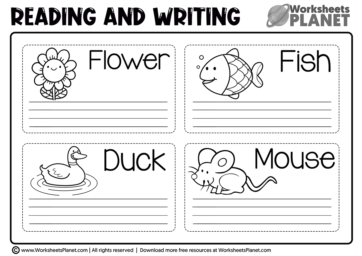 Reading And Writing Worksheets For Kids Ready To Print Worksheets 
