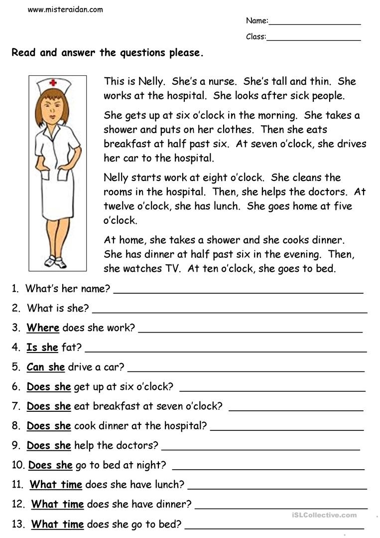reading worksheets for 7th graders