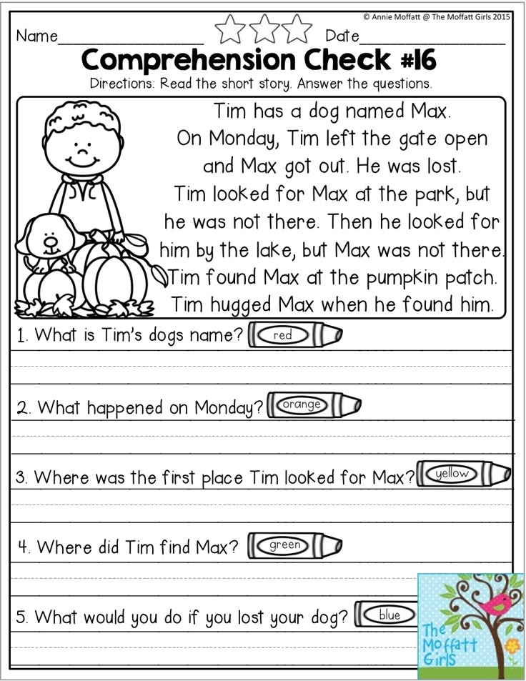 Reading For First Graders Worksheets