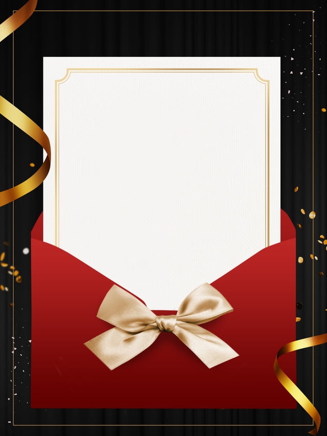 Red And Black Invitation Template