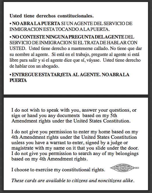 Red Cards For Immigrants Legal Design Lab