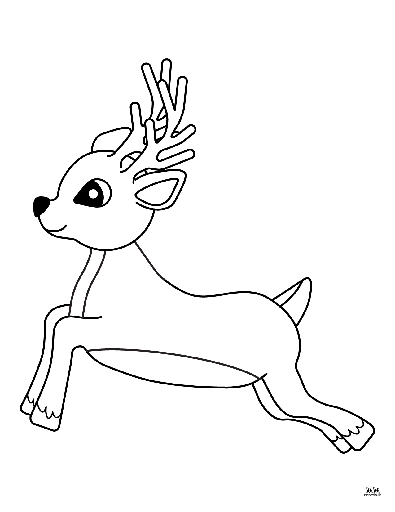 free reindeer coloring pages