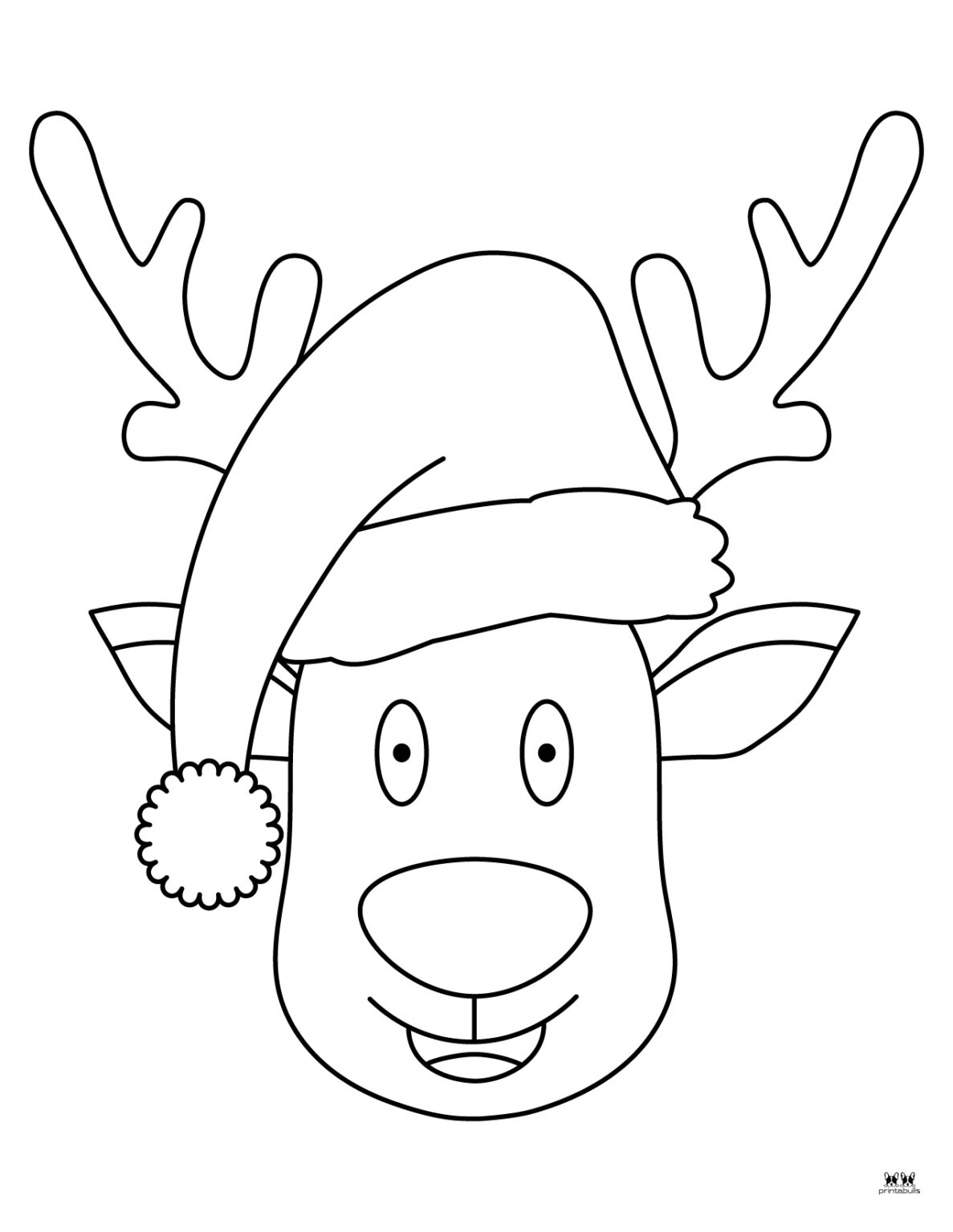 Reindeer Coloring Pages 30 FREE Printable Pages Printabulls