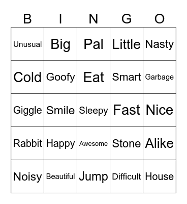 Related Bingo Cards