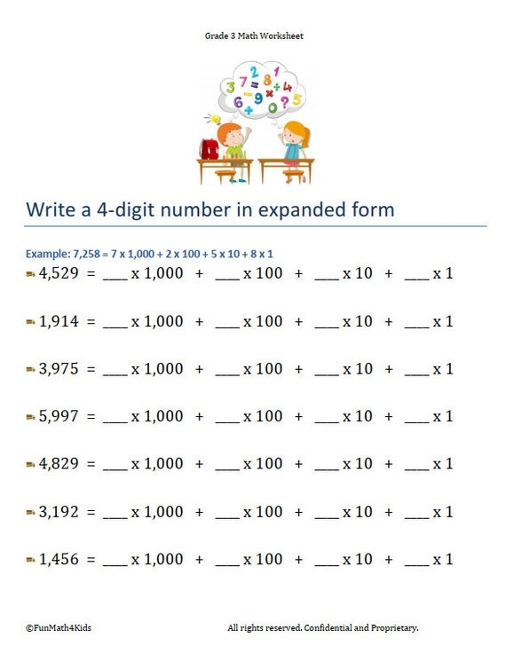 Results For Expanded Notation And Expanded Form Worksheets TPT 