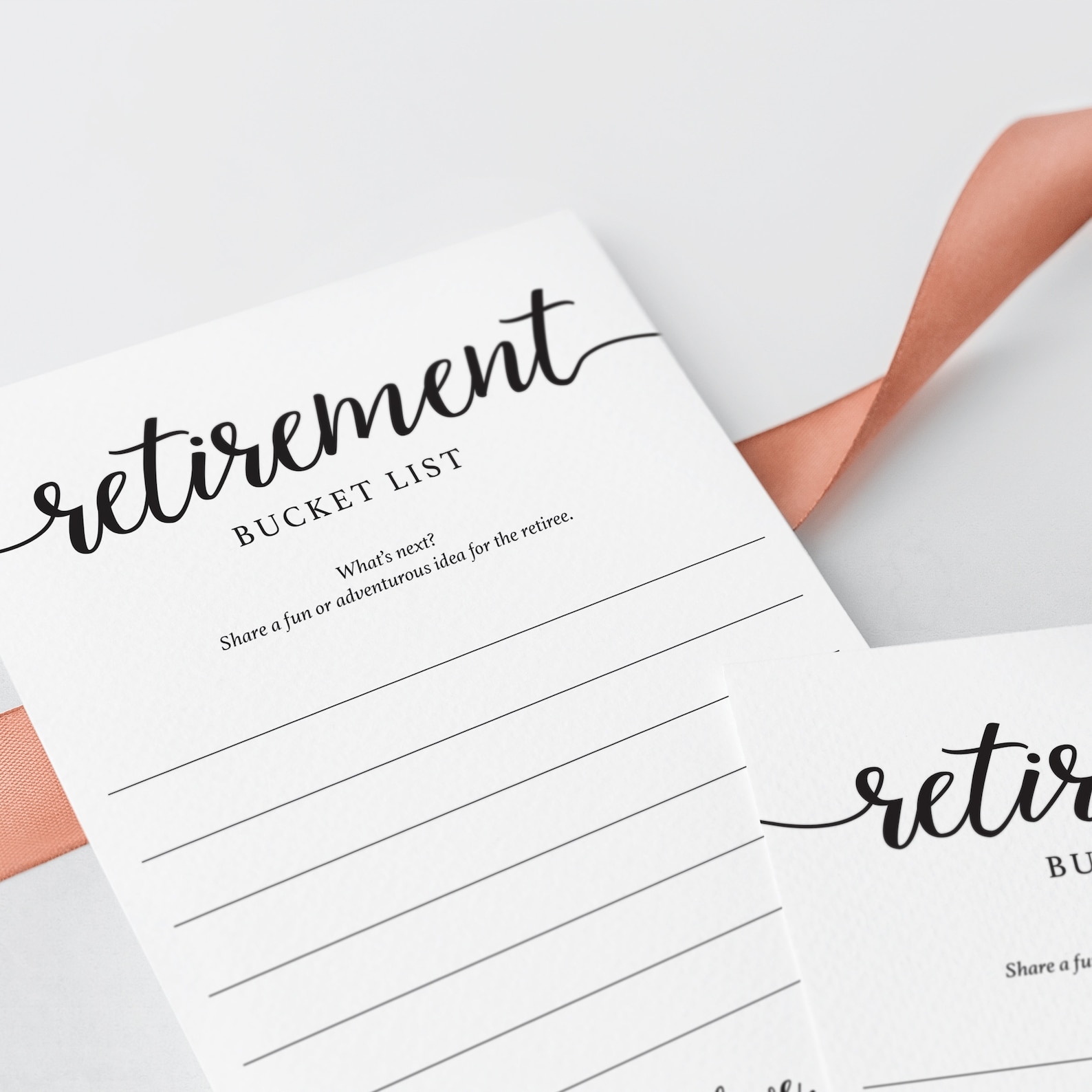 printable retirement bucket list cards