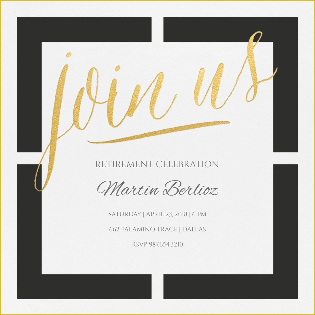 free downloadable retirement invitation templates