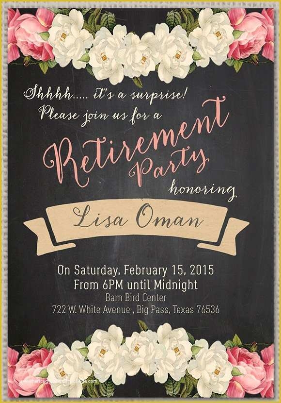 free retirement invitation templates printable