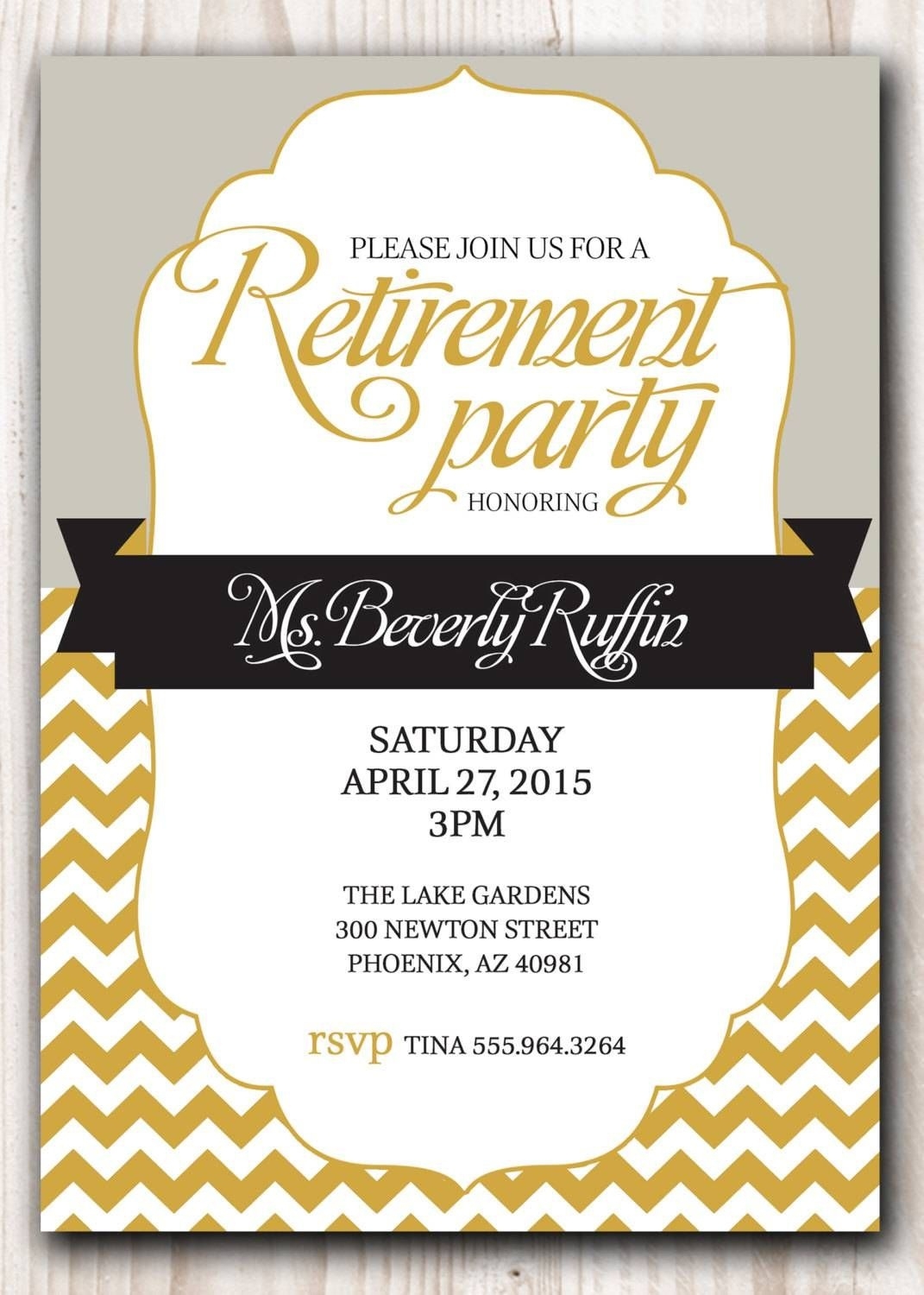 Retirement Party Invitation Template Microsoft Retirment Party Free 