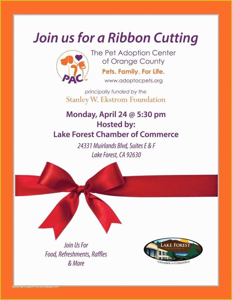 Ribbon Cutting Ceremony Invitation Template Free Of Ribbon Cutting 