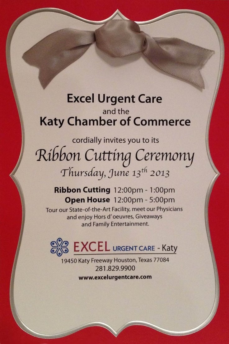 Ribbon Cutting Invitation