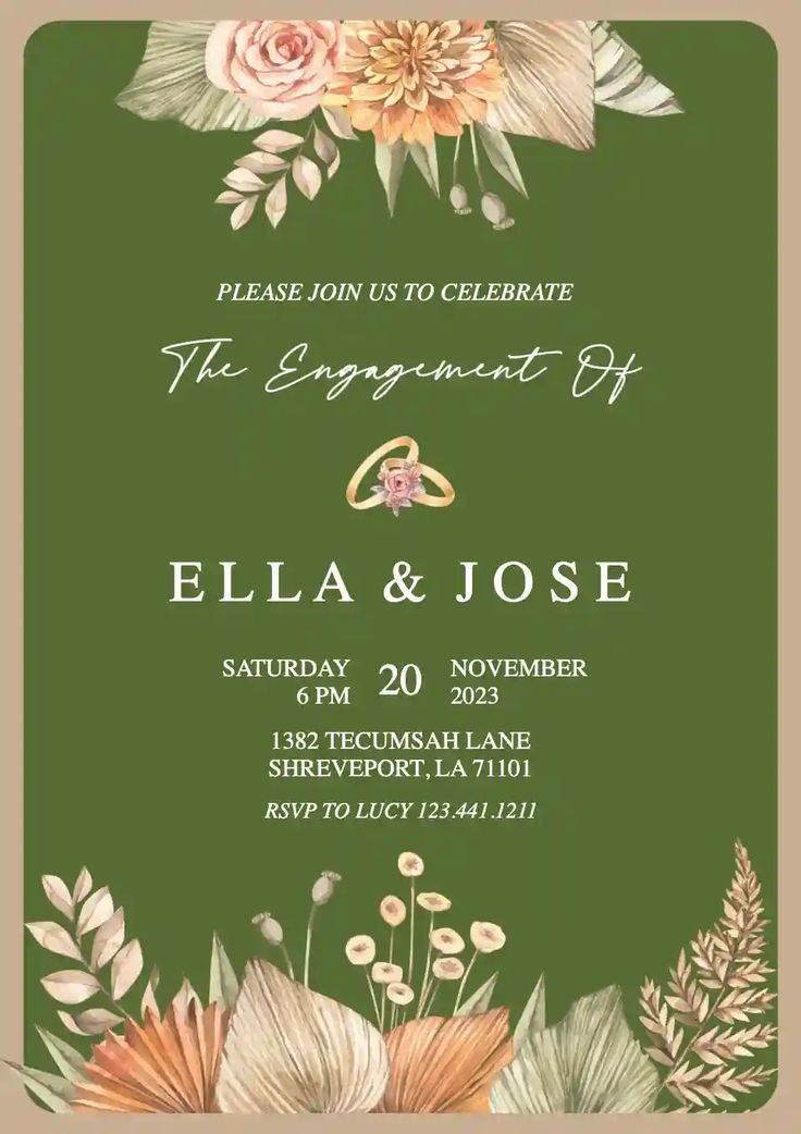 free engagement party invitation templates