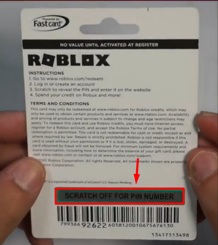 printable robux gift card