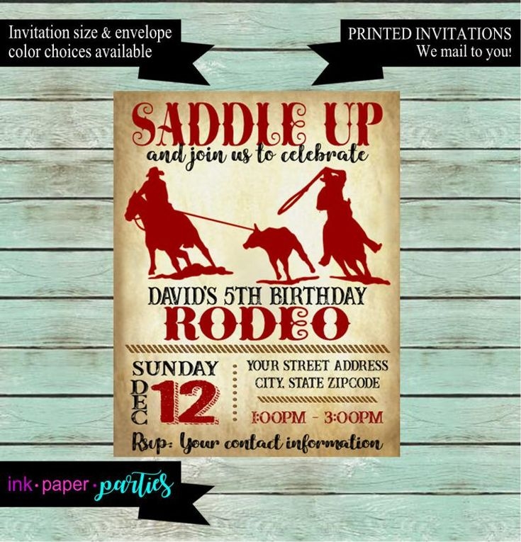 free rodeo invitation template
