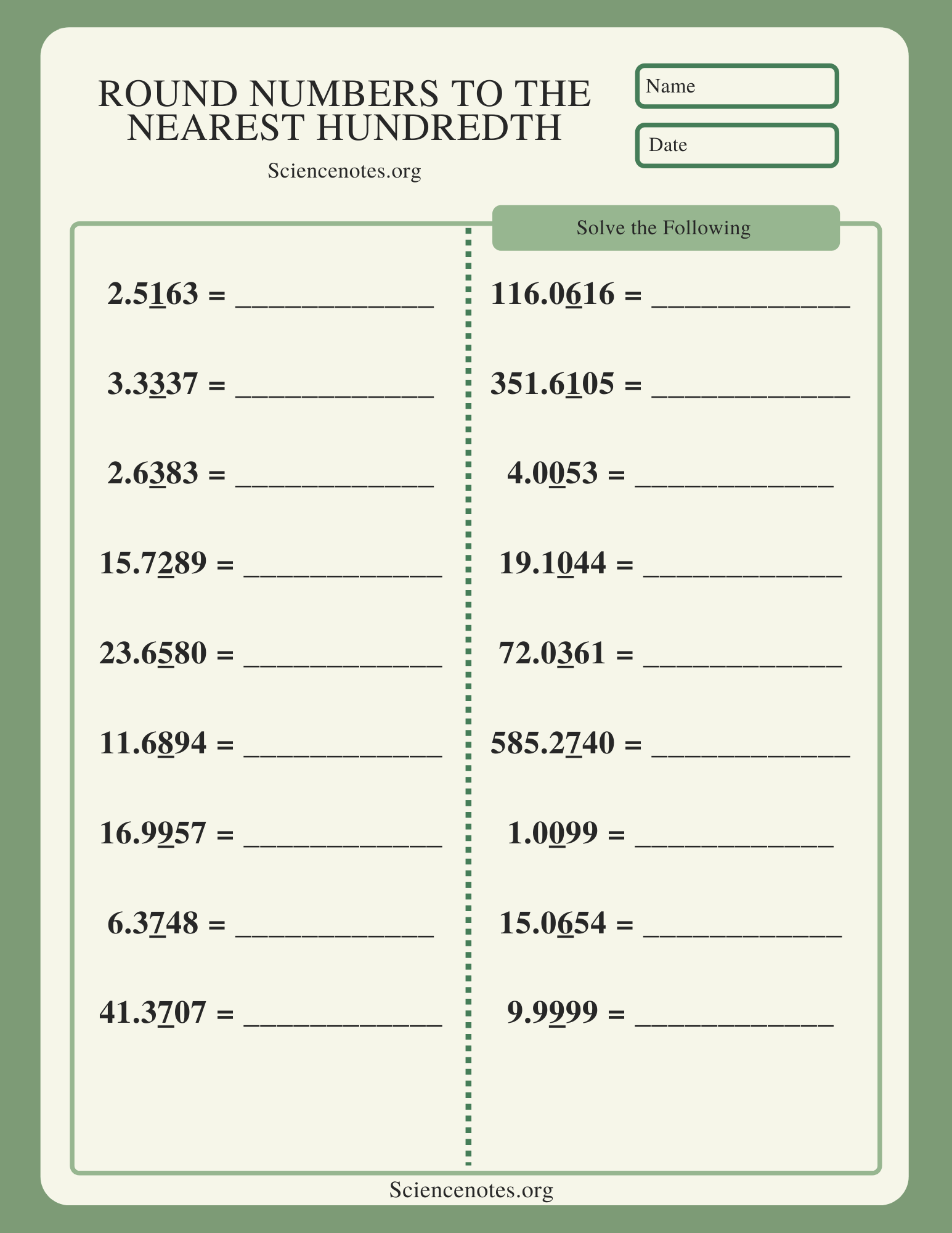 Rounding Numbers Rules And Examples Worksheets Library