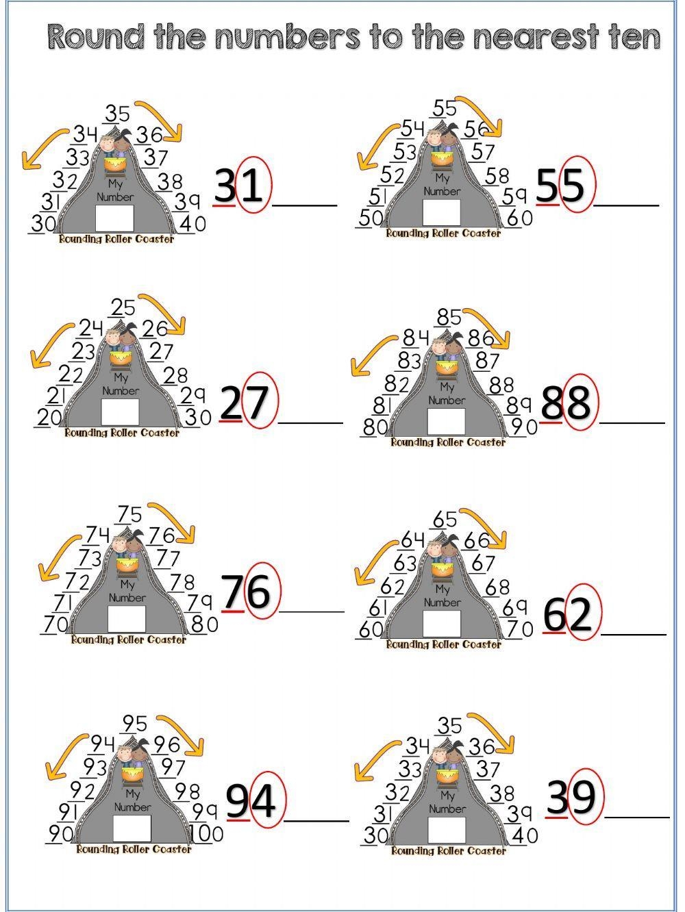 Rounding To The Nearest Ten Live Worksheets Worksheets Library
