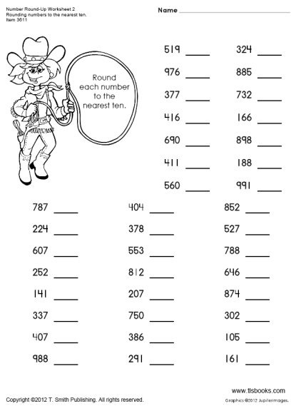 Rounding Worksheets 3rd Grade Printable Worksheets Master