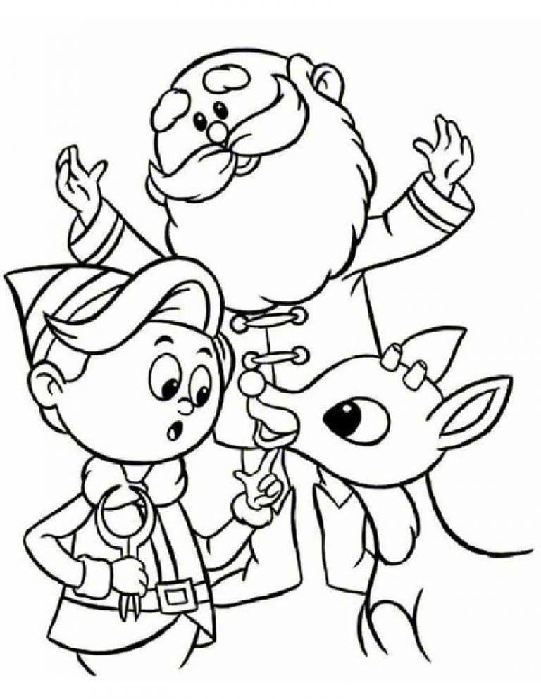 Rudolph Coloring Page