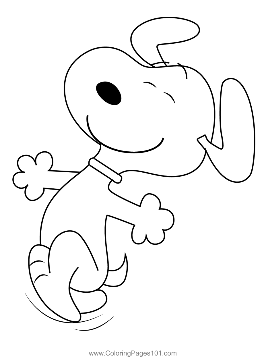 free printable snoopy coloring pages
