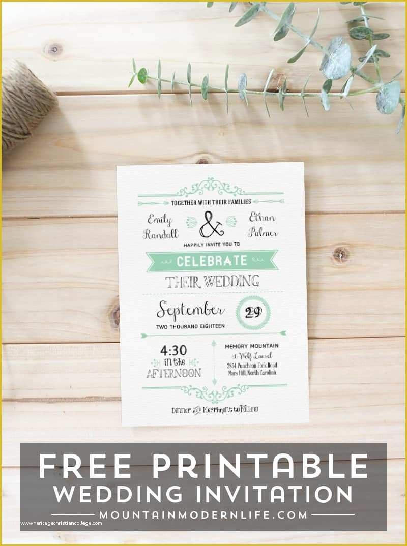 Rustic Wedding Invitation Templates Free Download Of Free Wedding 