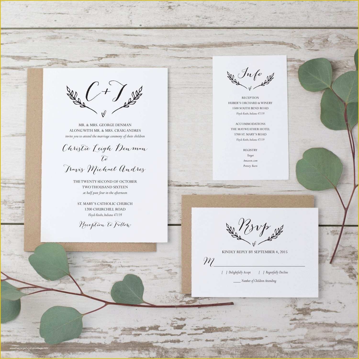 Rustic Wedding Invitation Templates Free Download Of Sale Rustic 